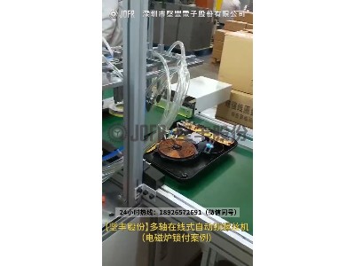 多軸在線(xiàn)式自動(dòng)鎖螺絲機(jī)-（電磁爐鎖付案例）
